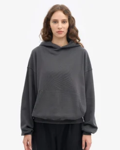 Organic Oversized Hood - Lava Grey