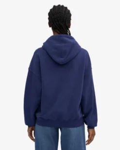 Organic Oversized Hood - Marine Blue