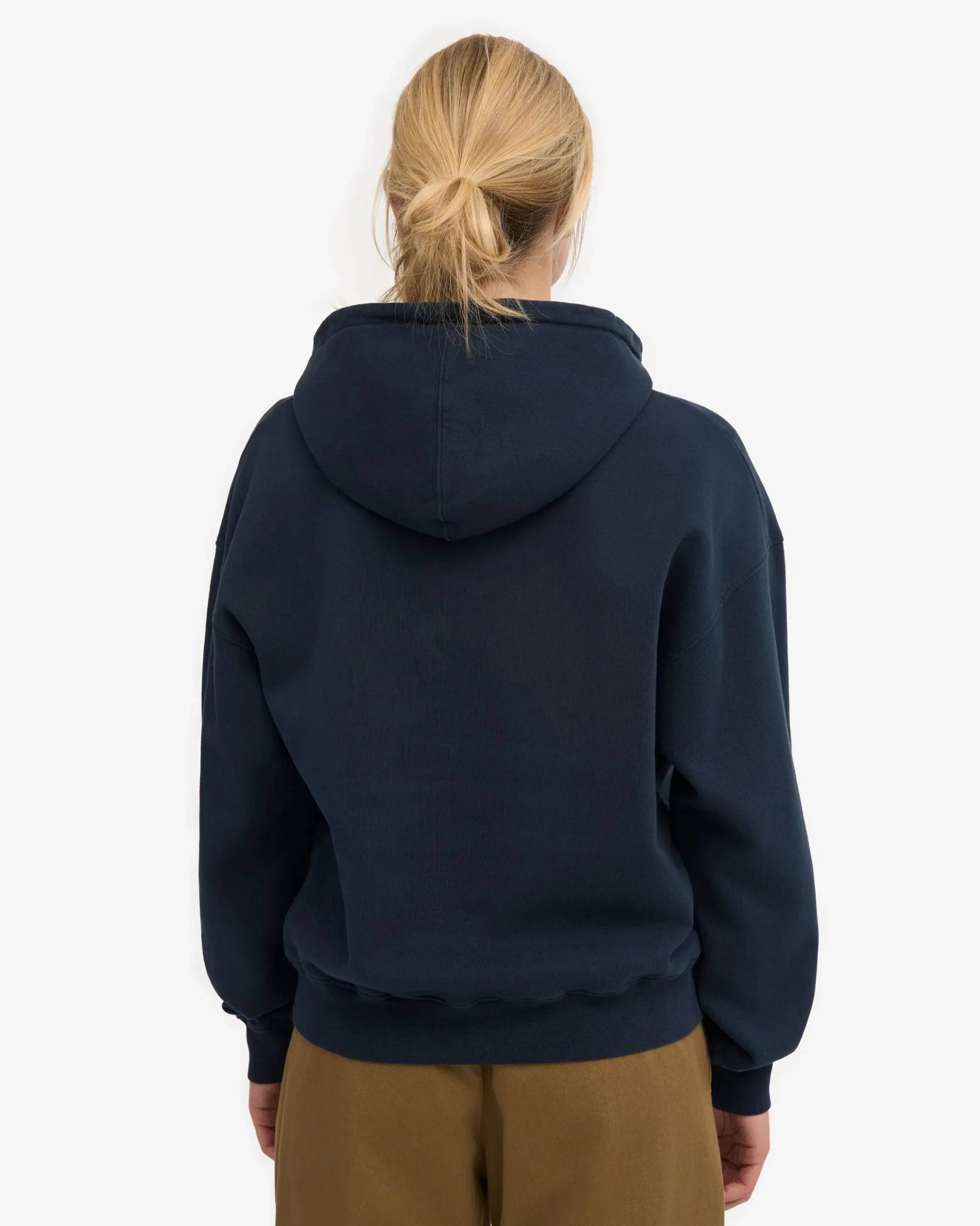 Organic Oversized Hood - Navy Blue