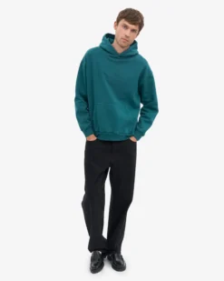 Organic Oversized Hood - Ocean Green