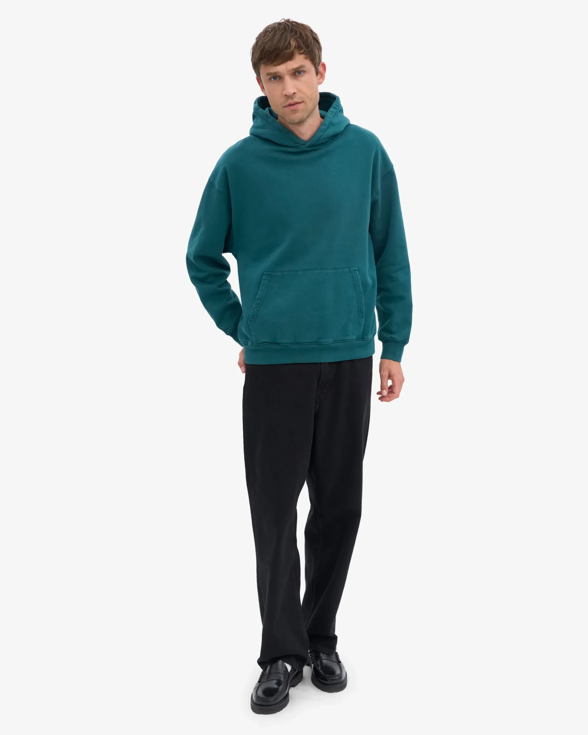 Organic Oversized Hood - Ocean Green