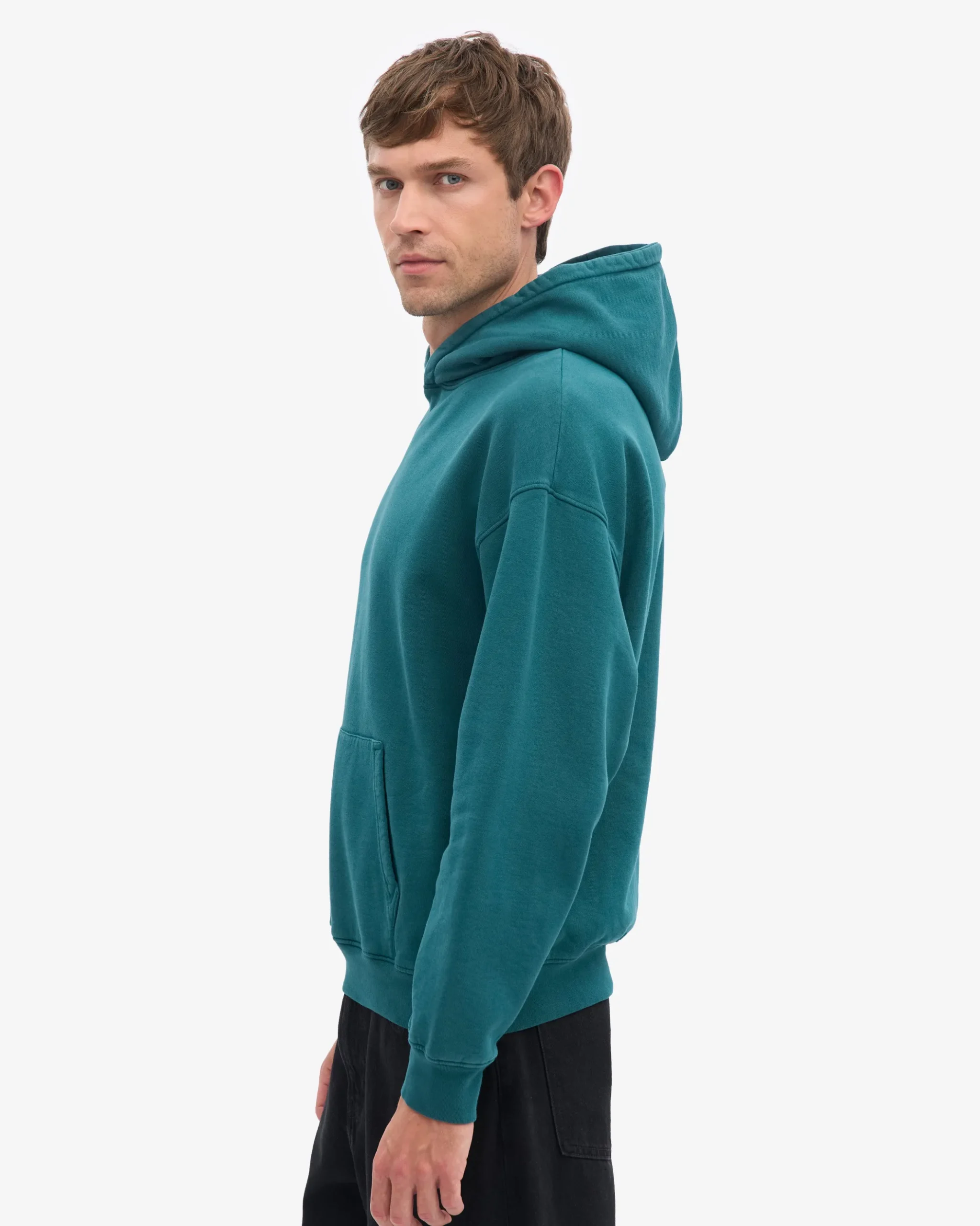 Organic Oversized Hood - Ocean Green
