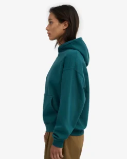 Organic Oversized Hood - Ocean Green