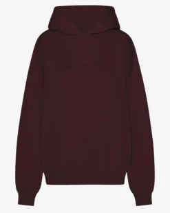 Organic Oversized Hood - Oxblood Red