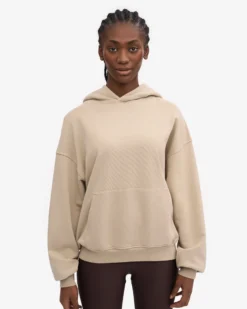 Organic Oversized Hood - Oyster Grey
