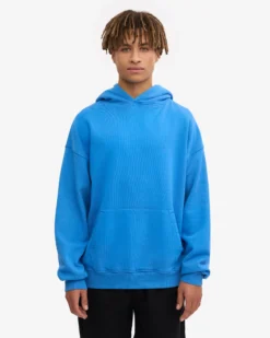 Organic Oversized Hood - Pacific Blue