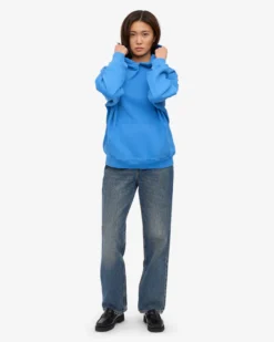Organic Oversized Hood - Pacific Blue