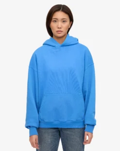Organic Oversized Hood - Pacific Blue
