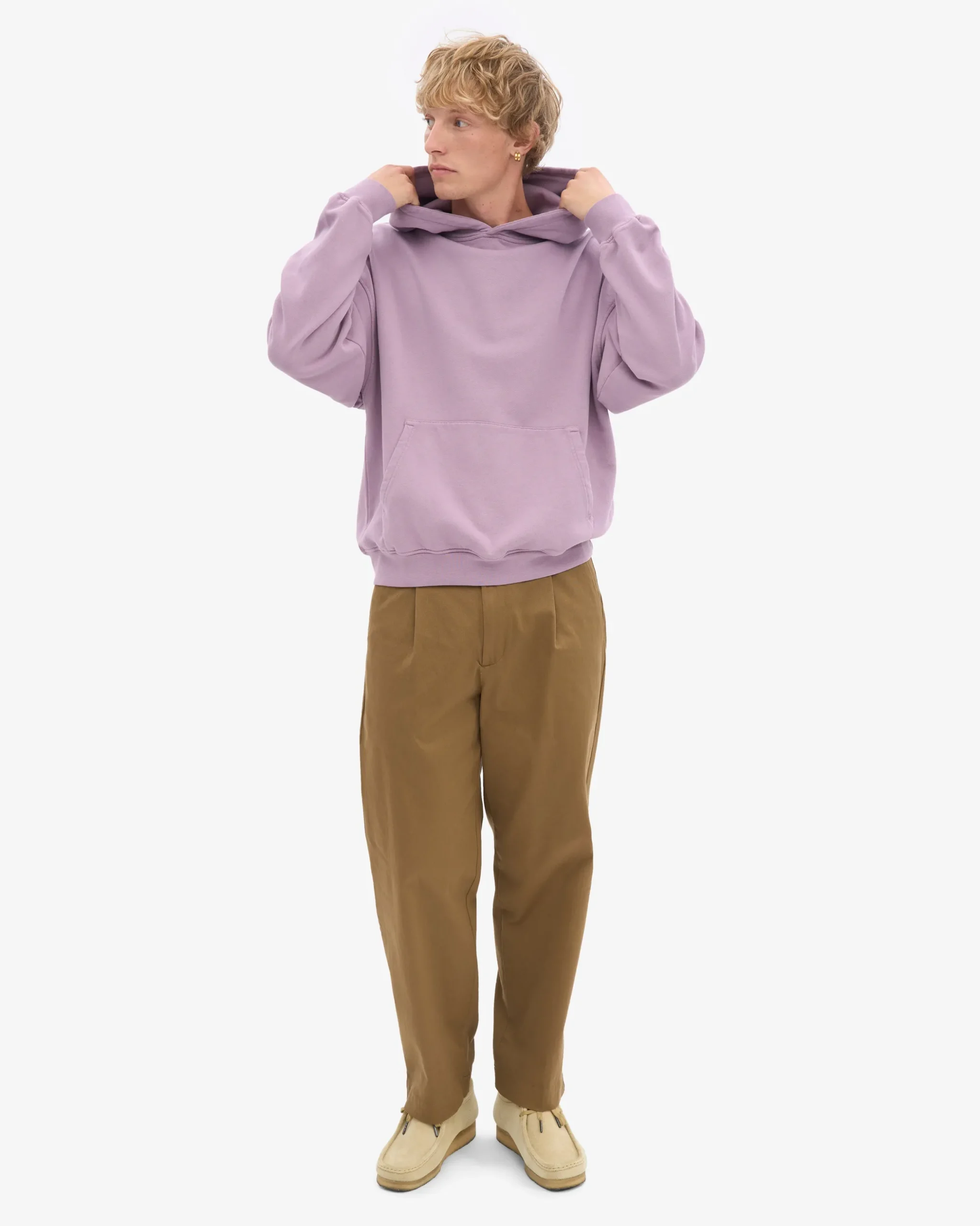 Organic Oversized Hood - Pearly Purple