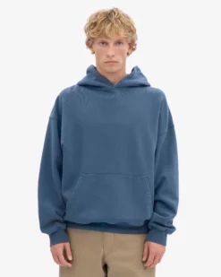 Organic Oversized Hood - Petrol Blue