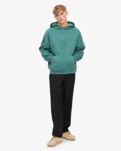 Organic Oversized Hood - Pine Green