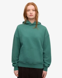 Organic Oversized Hood - Pine Green