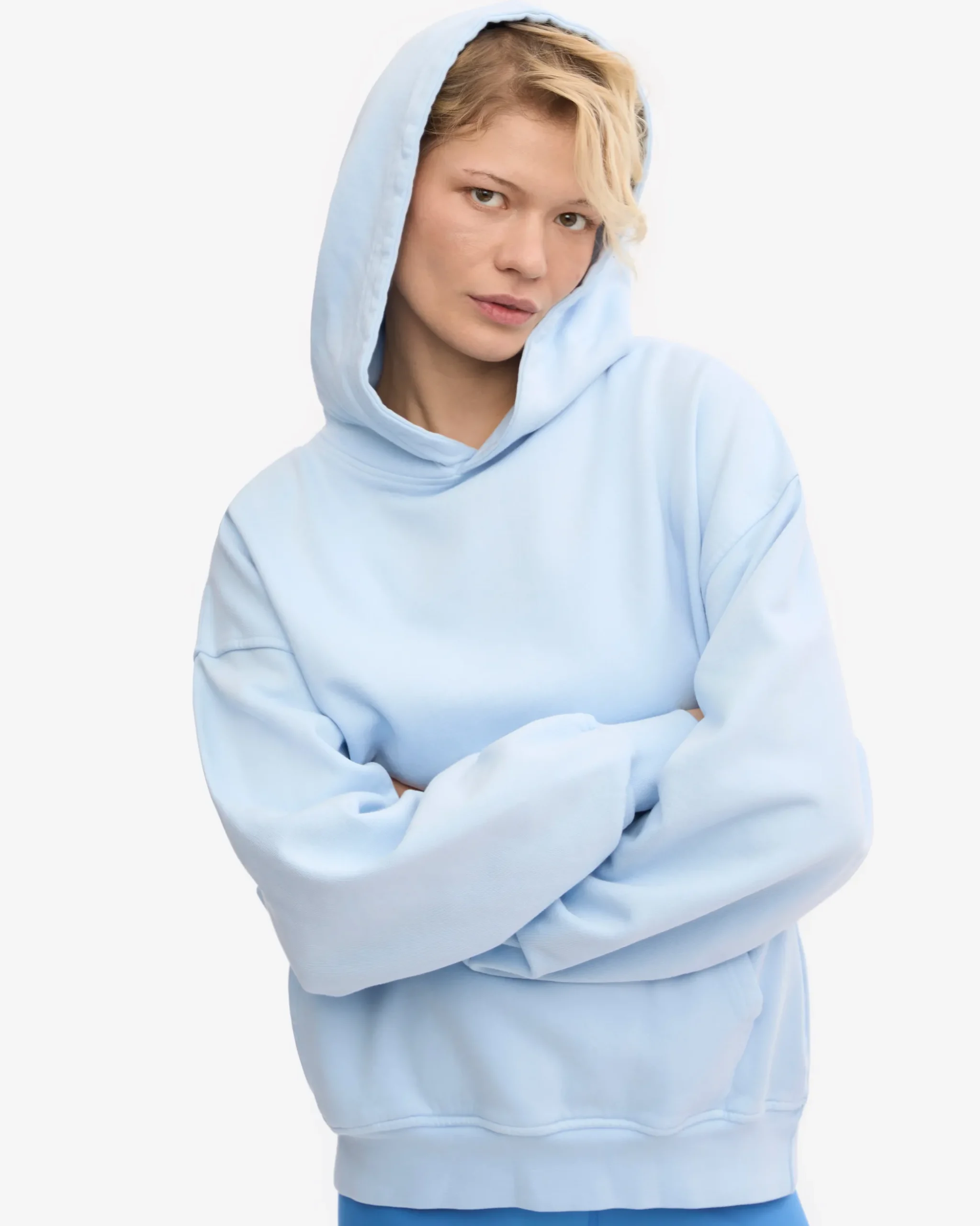 Organic Oversized Hood - Polar Blue