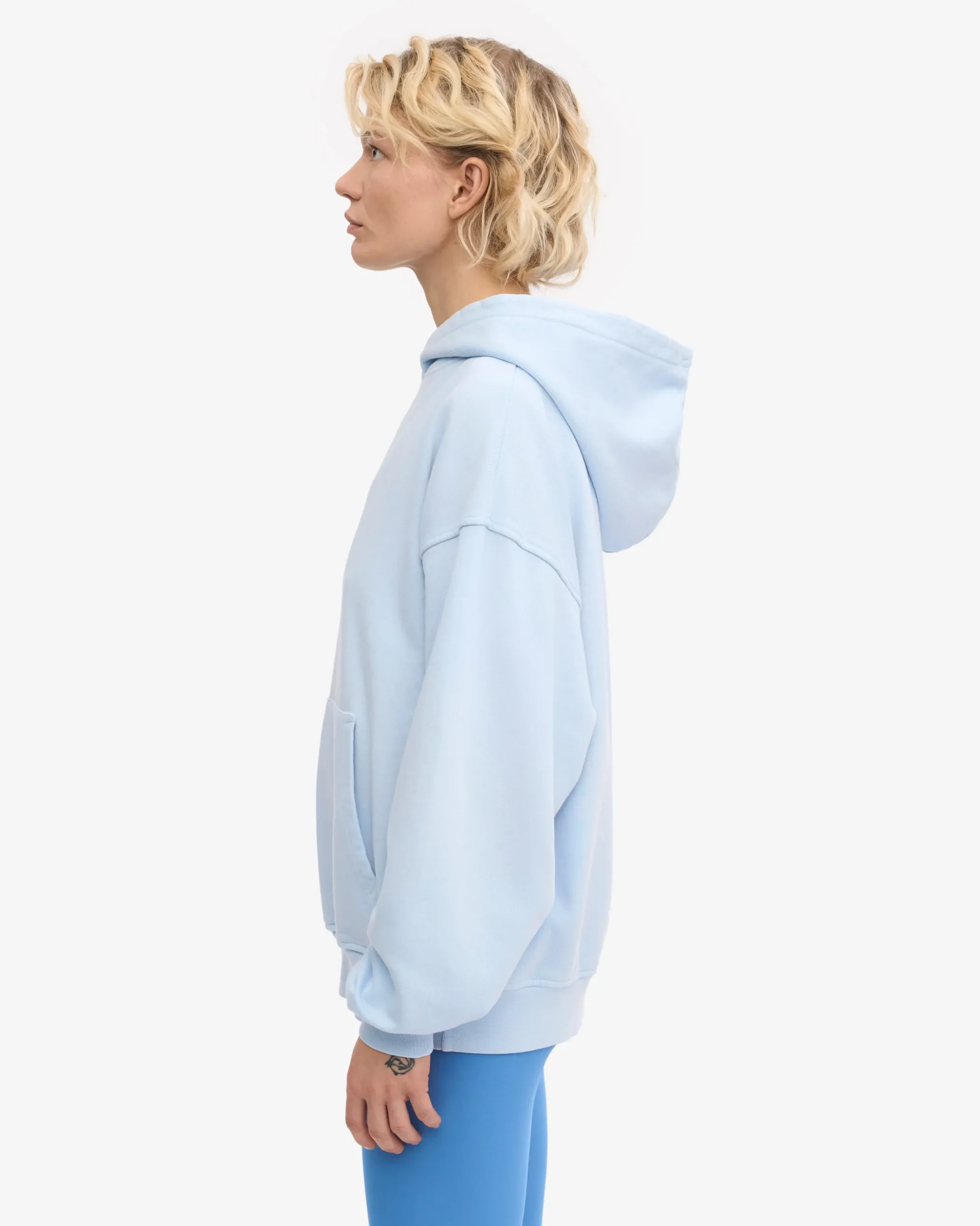 Organic Oversized Hood - Polar Blue