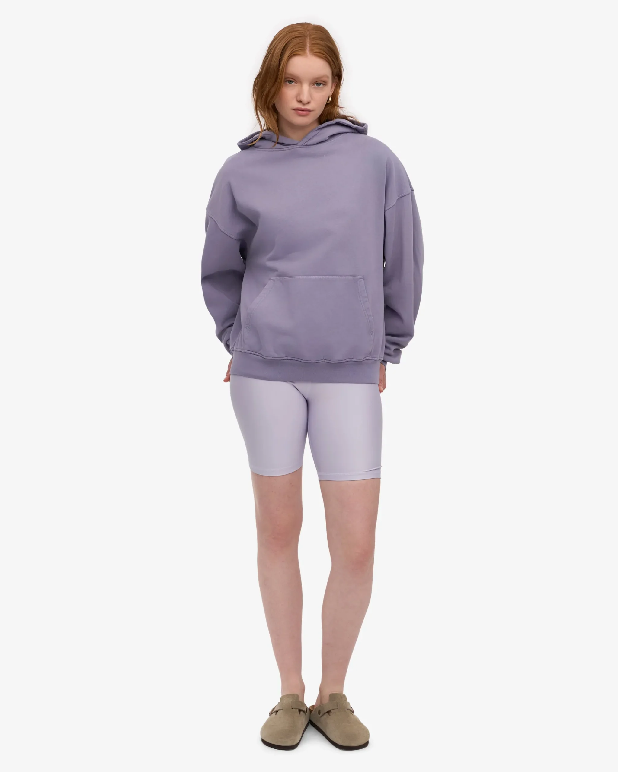 Organic Oversized Hood - Purple Jade