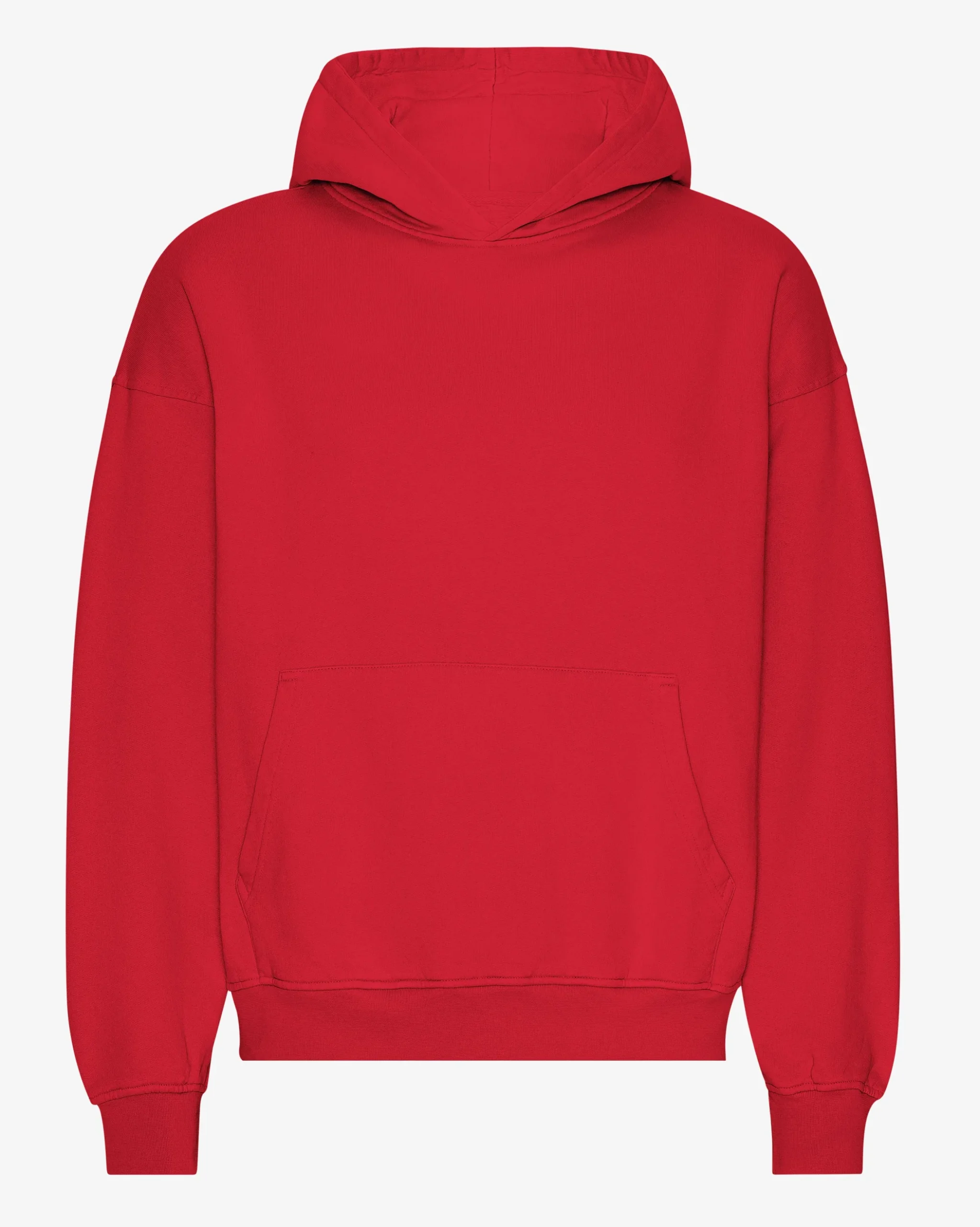 Organic Oversized Hood - Scarlet Red