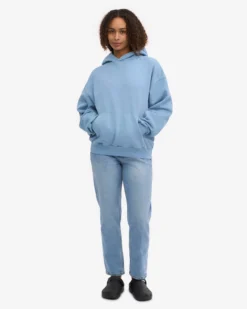 Organic Oversized Hood - Seaside Blue