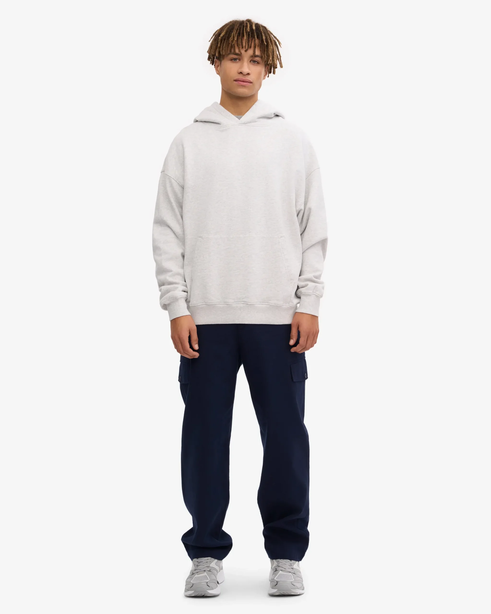Organic Oversized Hood - Snow Melange