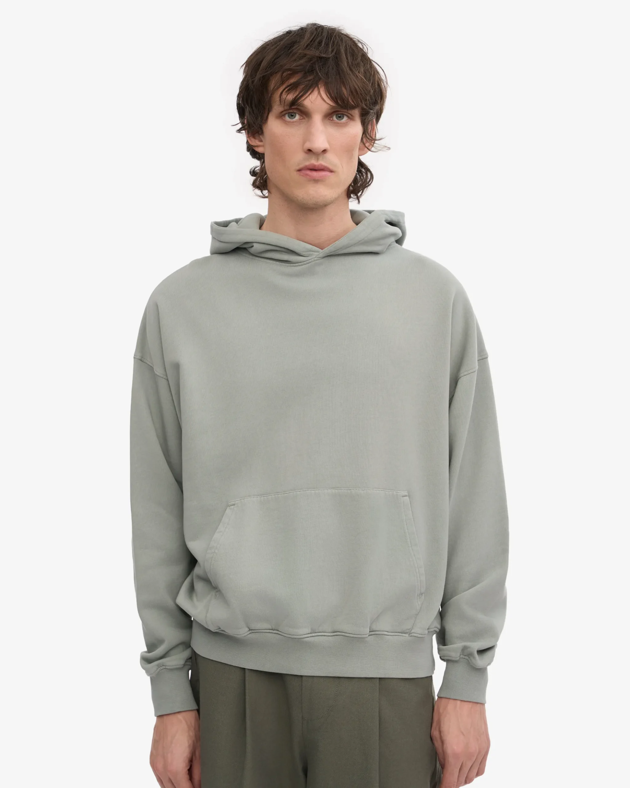 Organic Oversized Hood - Steel Blue