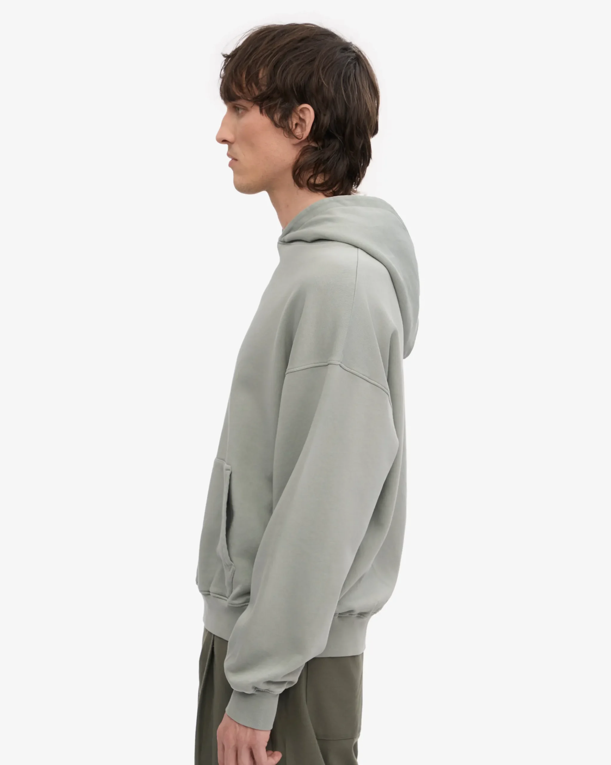 Organic Oversized Hood - Steel Blue
