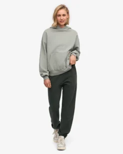 Organic Oversized Hood - Steel Blue