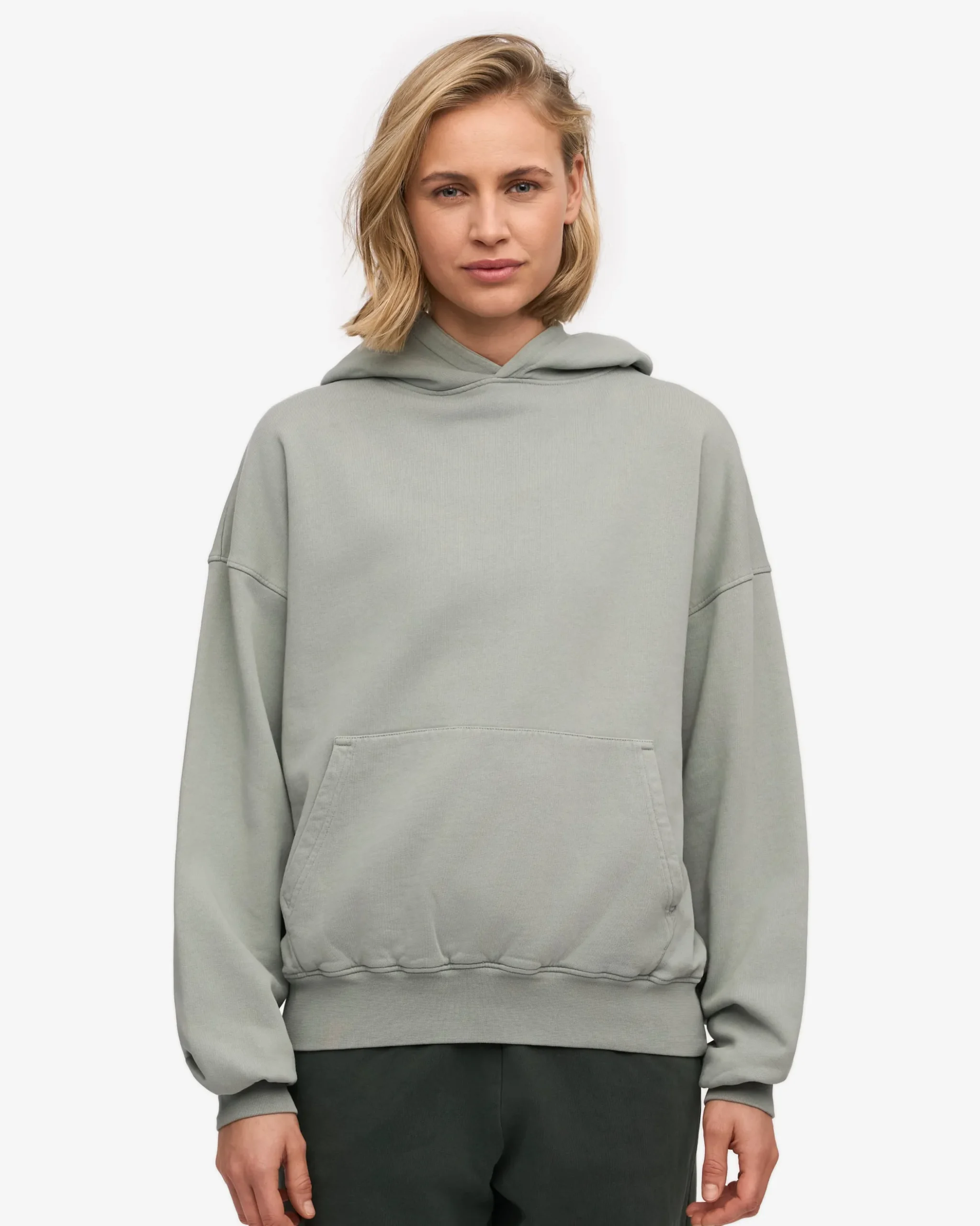 Organic Oversized Hood - Steel Blue