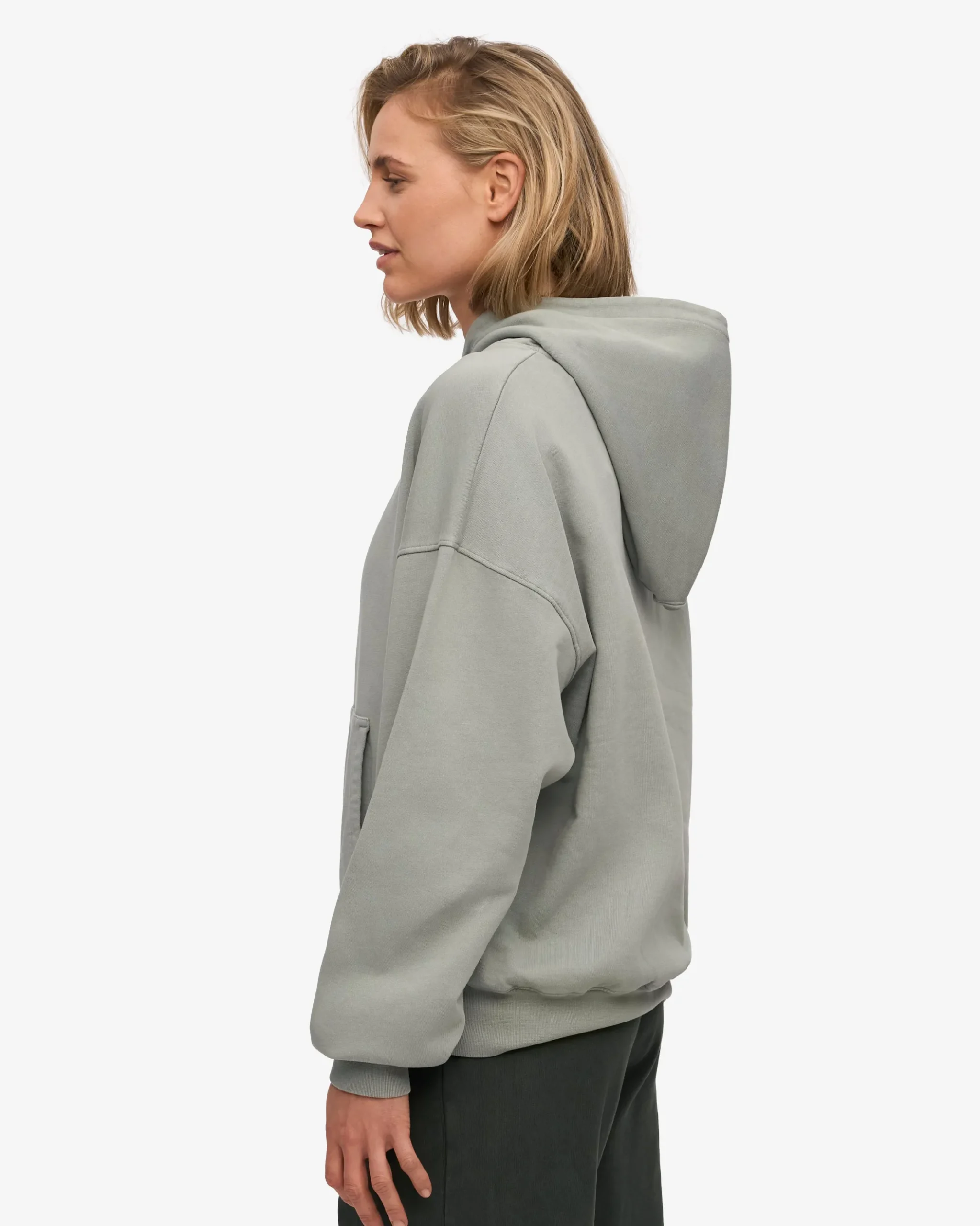 Organic Oversized Hood - Steel Blue