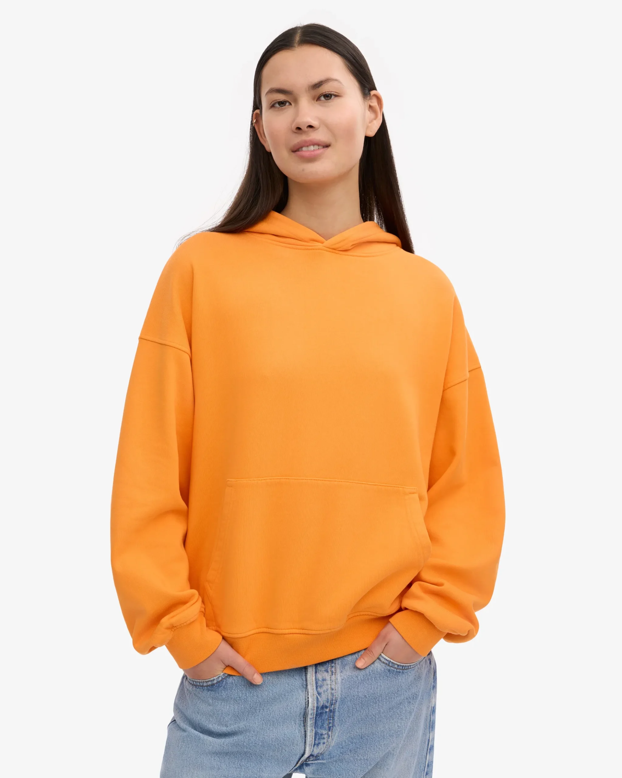 Organic Oversized Hood - Sunny Orange