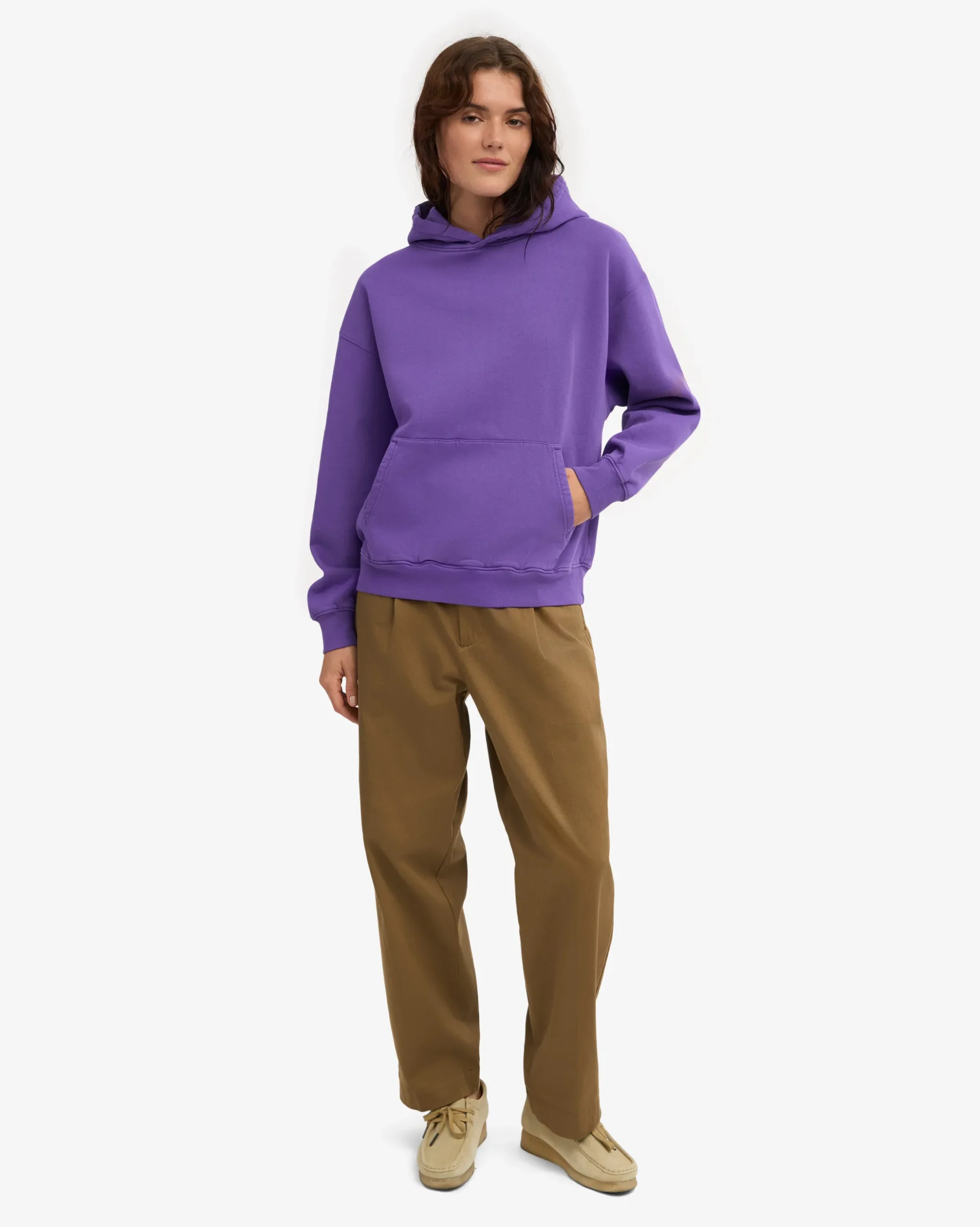 Organic Oversized Hood - Ultra Violet