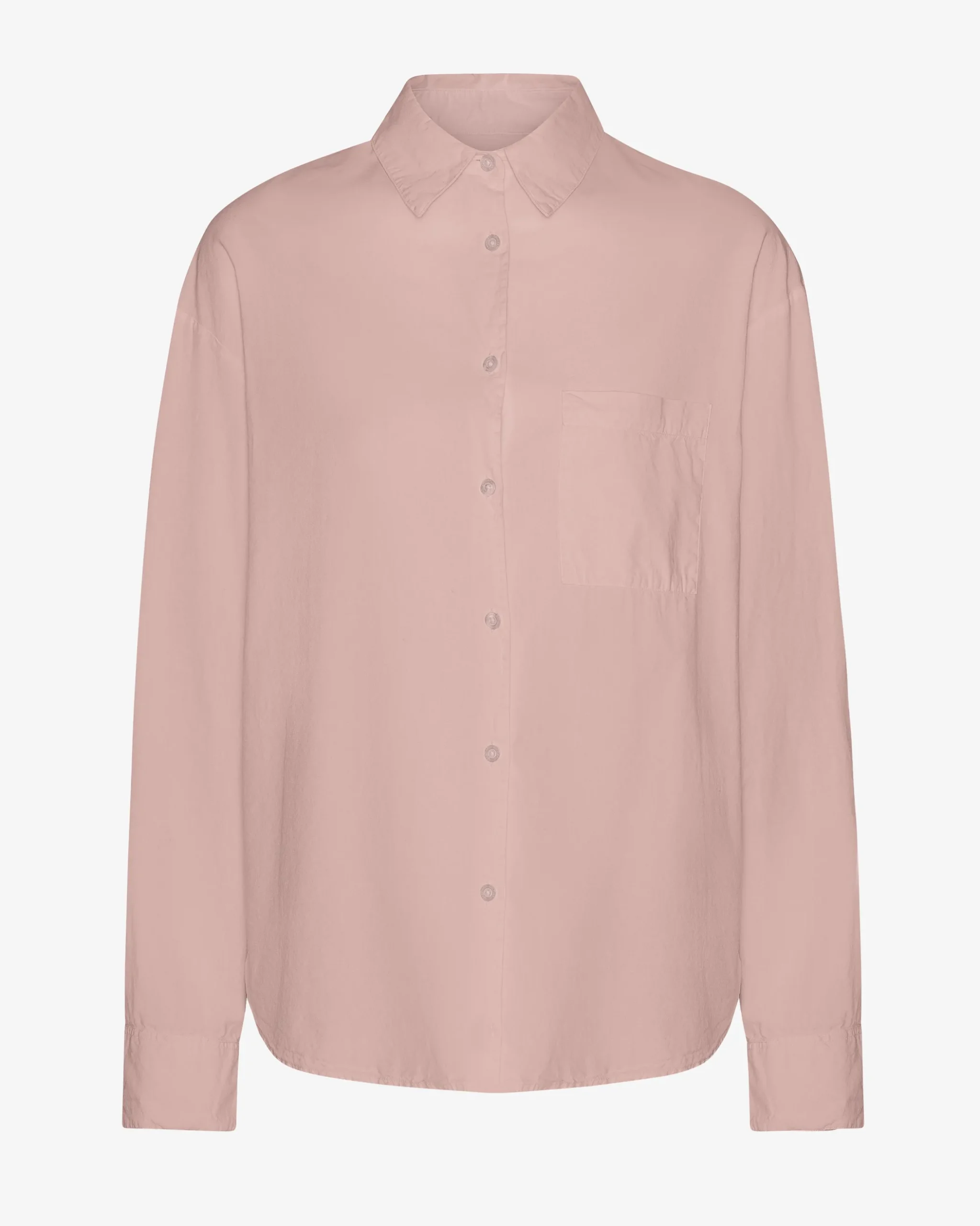Organic Oversized Shirt - Faded Pink