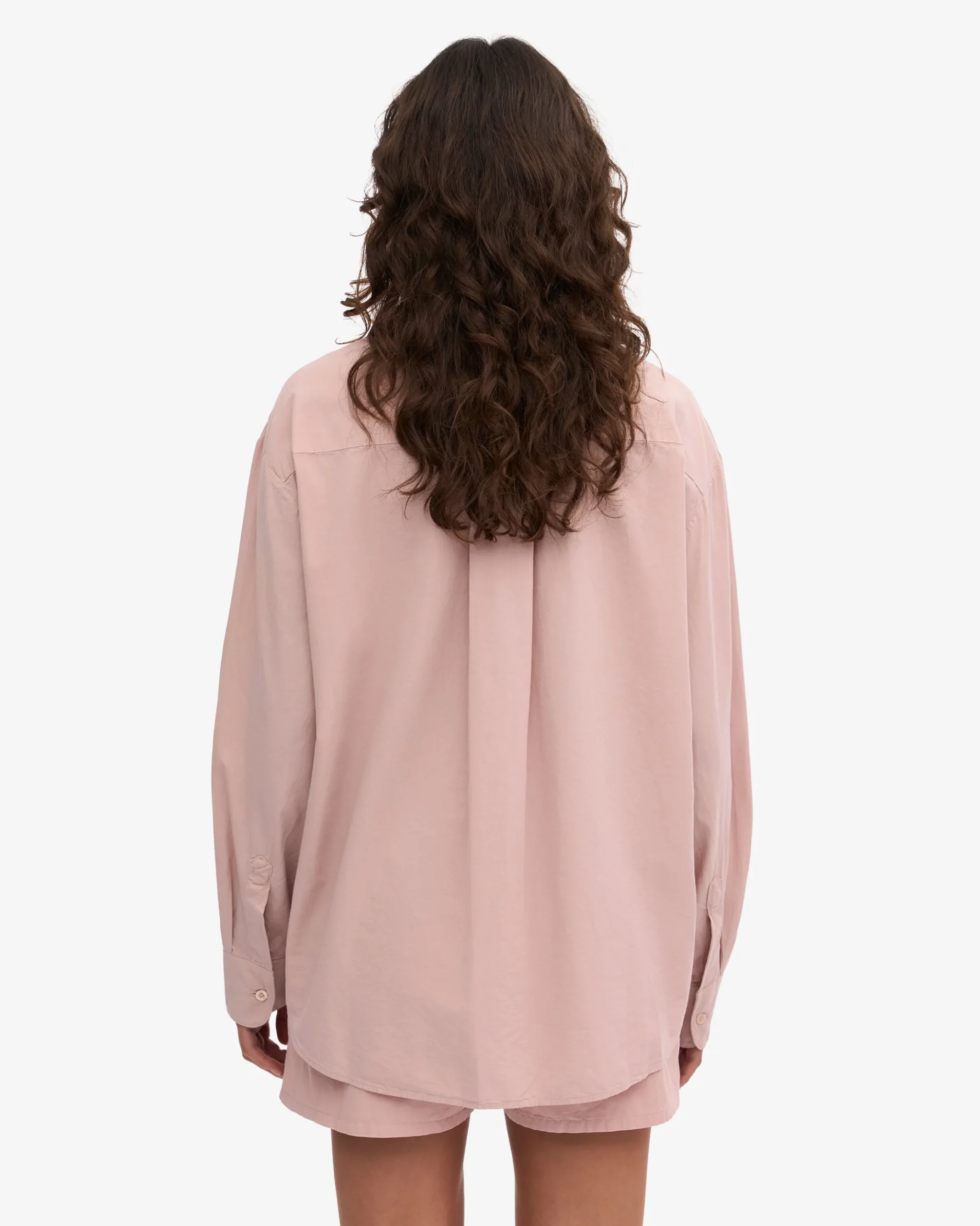 Organic Oversized Shirt - Faded Pink