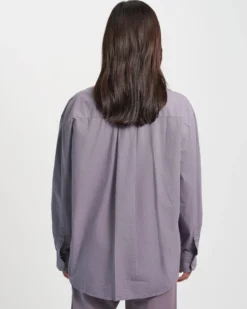 Organic Oversized Shirt - Hunter Green
