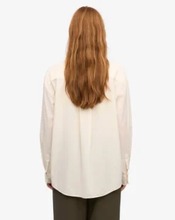 Organic Oversized Shirt - Ivory White