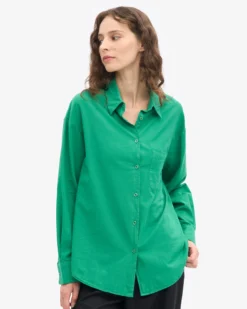 Organic Oversized Shirt - Kelly Green