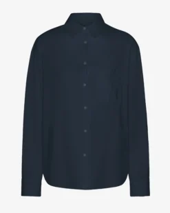 Organic Oversized Shirt - Navy Blue