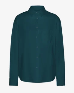 Organic Oversized Shirt - Ocean Green