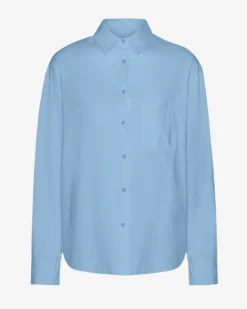 Organic Oversized Shirt - Seaside Blue