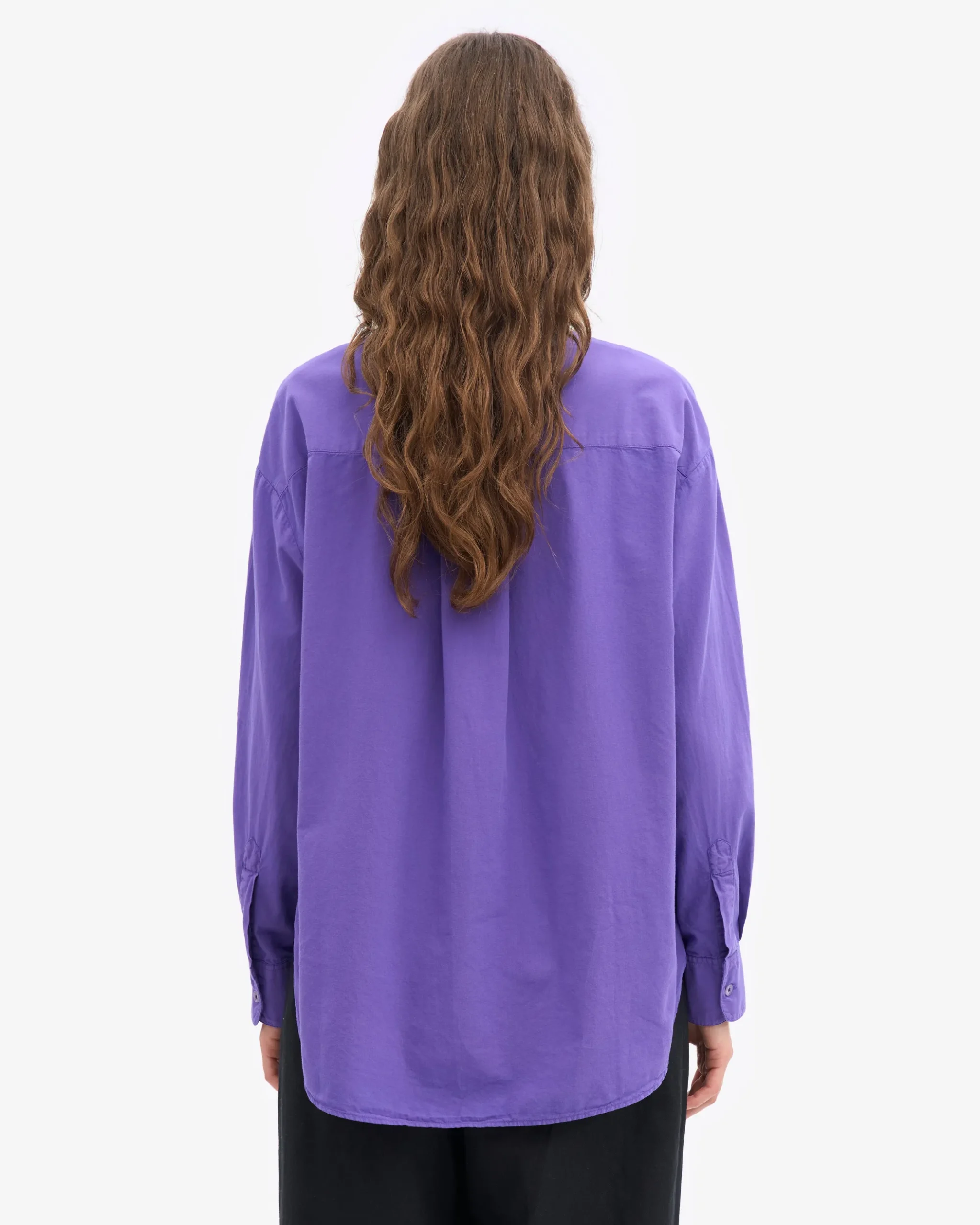 Organic Oversized Shirt - Ultra Violet