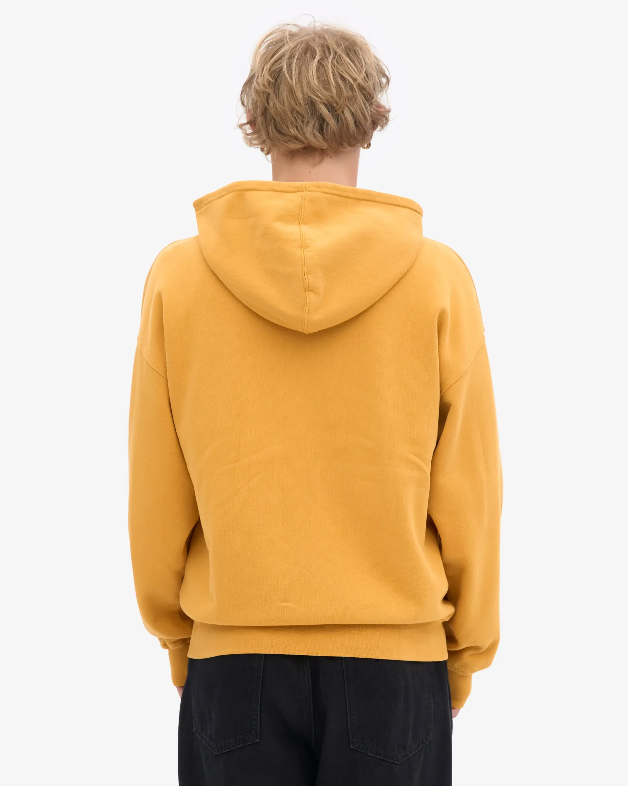 Organic Oversized Zip Hood - Burned Yellow