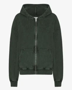 Organic Oversized Zip Hood - Midnight Forest