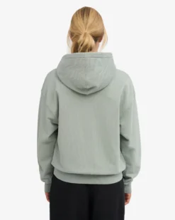 Organic Oversized Zip Hood - Optical White