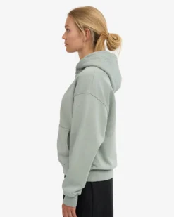 Organic Oversized Zip Hood - Optical White
