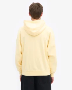 Organic Oversized Zip Hood - Soft Yellow