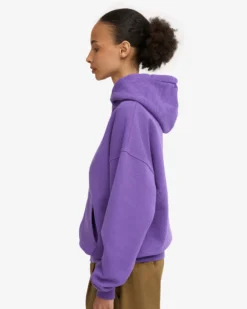 Organic Oversized Zip Hood - Ultra Violet