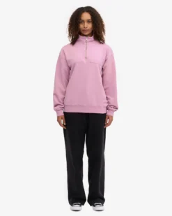 Organic Quarter Zip - Cherry Blossom