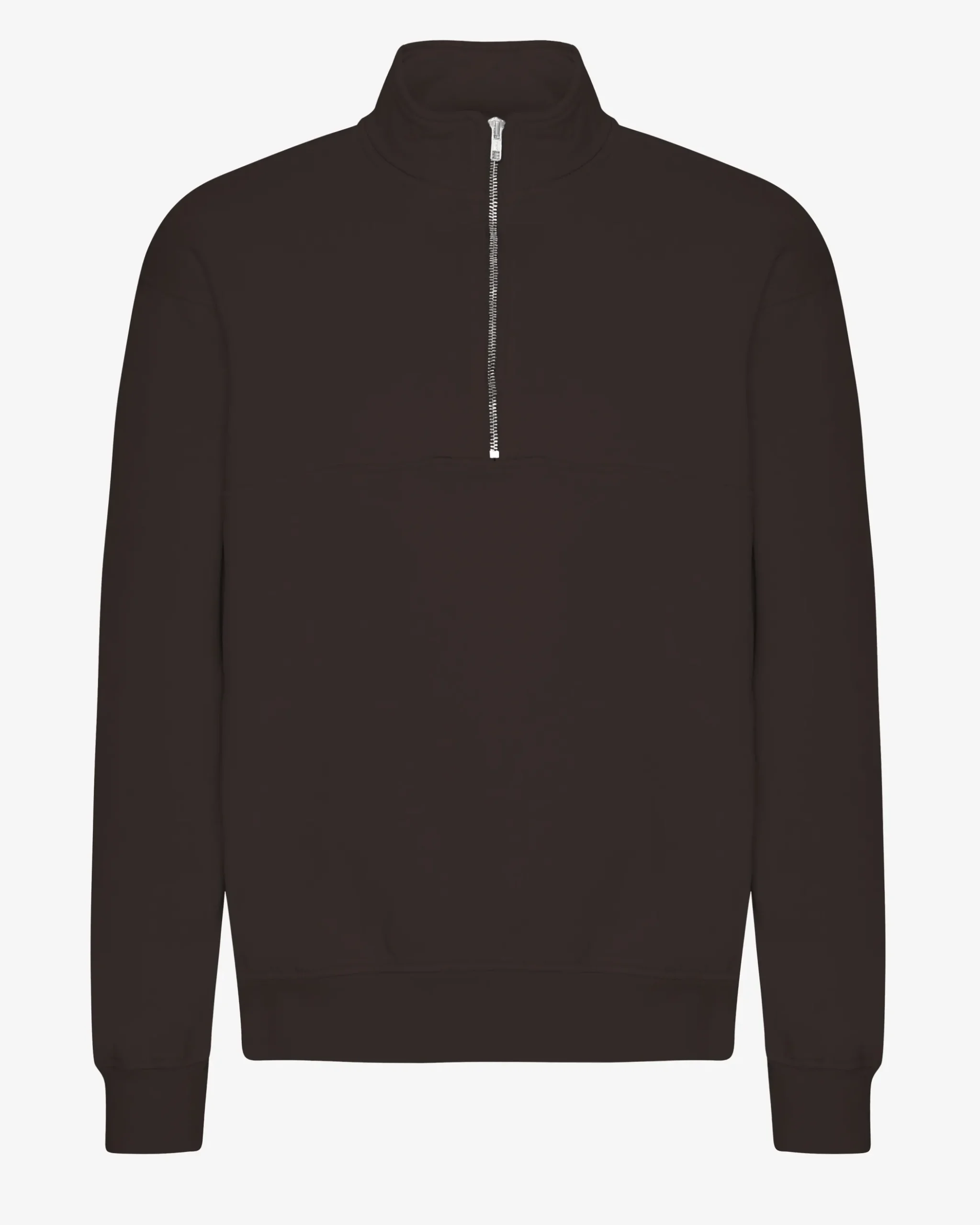 Organic Quarter Zip - Coffee Brown