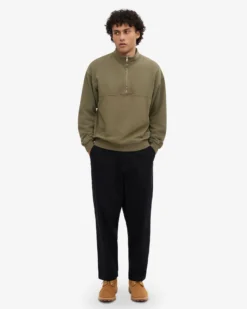 Organic Quarter Zip - Dusty Olive