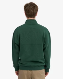 Organic Quarter Zip - Emerald Green