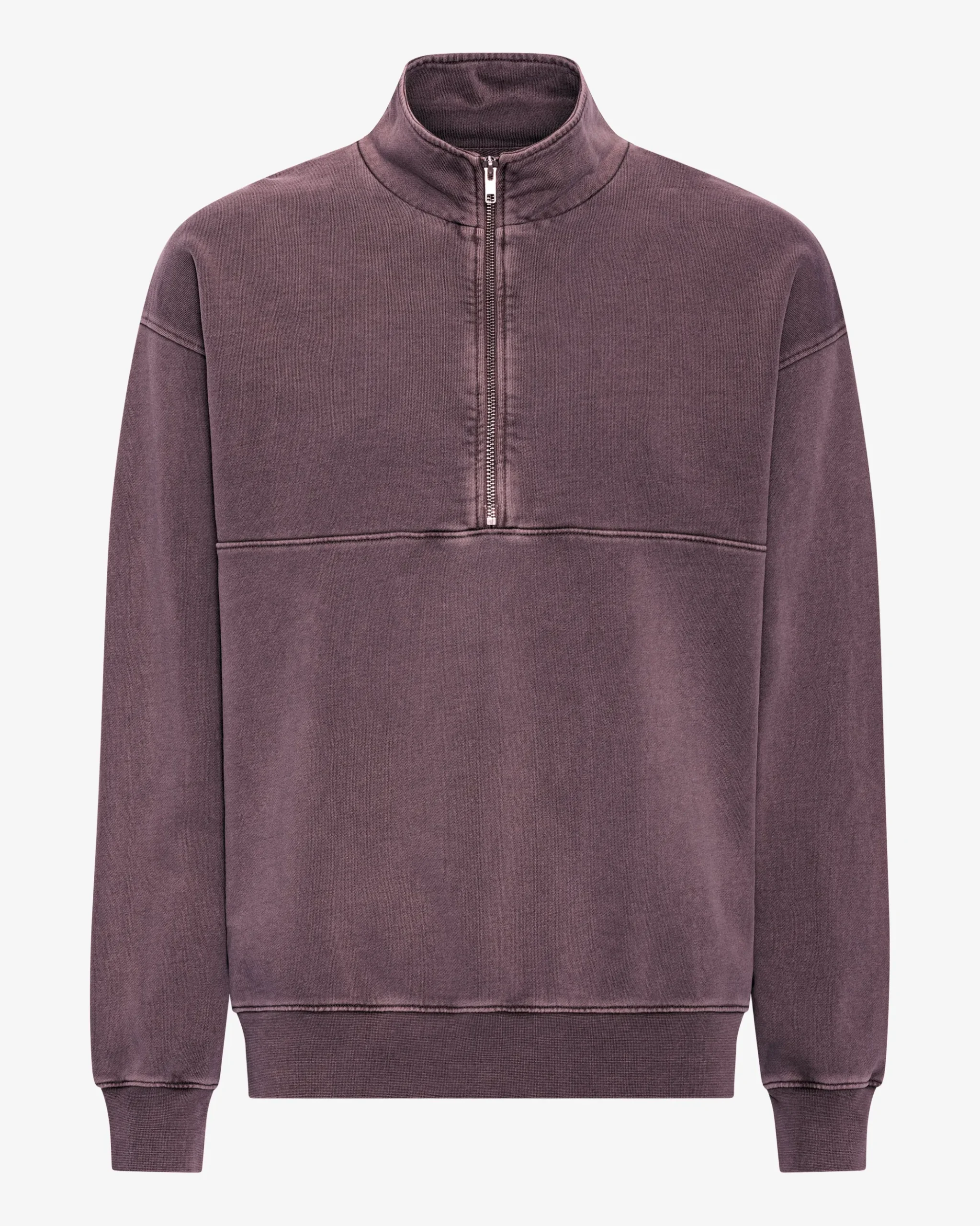 Organic Quarter Zip - Faded Grape