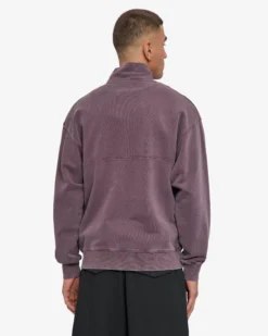Organic Quarter Zip - Faded Grape